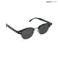 Lucknow Lush - Shadow Silver Polarized Clubmaster Half Rim Sunglasses - RB2658