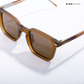 Quadra - Brown Polarized Square Sunglasses - RB2428