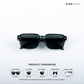 Rogue Shades - Green Rectangle Sunglasses - RB2532
