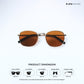 Metal Glint 2.0 - Brown Gold Square Sunglasses - RB2634