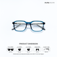 Ivox - Blue Square Bluecut Eyewear - RB2701