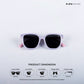 Young Monarch - Regal Lilac Kids Polarized Square Sunglasses - RBK2504