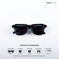 Nova Shades - All Black Square Sunglasses - RB2534