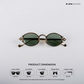 Jaisalmer Glow - Jade Glint Polarized Oval Sunglasses - RB2665