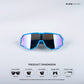 Power Sprint - Azure Wrap Around Sunglasses - RBK2540
