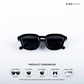 Vortex Shades - All Black Square Sunglasses - RB2536