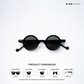 Shillong Shades - Shadow Moon Round Sunglasses - RB2617