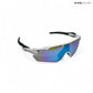Swift - White Blue Polarized Wrap Around Sunglasses - RB2514