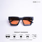 Boxy Bold - Black Tea Square Sunglasses - RB2523