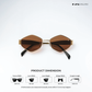 Astral Edge - Brown Gold Hexagon Sunglasses - RB2630