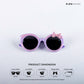 Sparkle Sprint - Voilet Kids Polarized Cateye Sunglasses - RBK2515