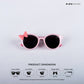 Fairy Bow - Blush Glow Kids Polarized Round Sunglasses - RBK2524