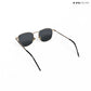 Metal Glint - Black Gold Square Sunglasses - RB2433