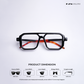 Poly - Holo Black Blue Cut Square Sunglasses - RB2655
