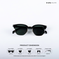 Delhi Daze - Jungle Dusk Clubmaster Half Rim Sunglasses - RB2557
