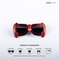 Shade Hacker - Blackout Blaze Kids Polarized Angular Shield Sunglasses - RBK2530