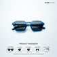 Leh Lucent - Blue Glacier Square Sunglasses - RB2645