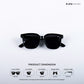 Young Monarch - Shadow Gem Kids Polarized Square Sunglasses - RBK2506