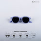Mini Maven - Lilac Kids Polarized Wayfarer Sunglasses - RBK2502
