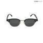 Lucknow Lush - Shadow Silver Polarized Clubmaster Half Rim Sunglasses - RB2658