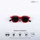 Mini Maven - Poppy Red Kids Polarized Wayfarer Sunglasses - RBK2501