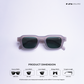 Lilrecta - Greynite Rectangle Sunglasses - RB2653
