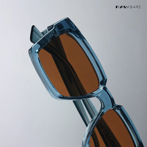 Kolkata Chrome - Chestnut Navy Square Sunglasses - RB2649