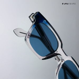 Pune Prism - Iron Blue Square Sunglasses - RB2580