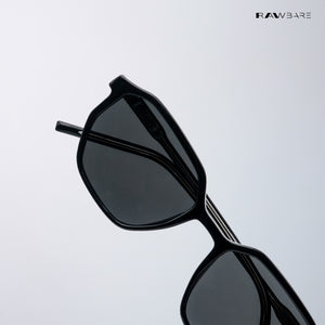 Tawi Gaze - Dark Wave Angular Hexagon Sunglasses - RB2605
