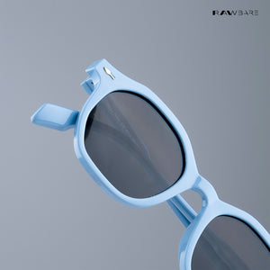 Classic Cub - Navy Shine Kids Polarized Wayfarer Sunglasses - RBK2508