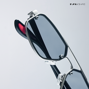 Ion - Silver Black Hexagon Sunglasses - RB2689