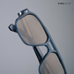 Glare - Denim Walnut Rectangle Sunglasses - RB2325