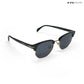 Delhi Daze - Glossy Black Clubmaster Half Rim Sunglasses - RB2556