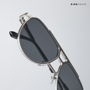Bron - Silver Black Aviator Sunglasses - RB2687SB