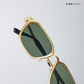 Kalt - Green Gold Rounded Square Sunglasses - RB2680GG