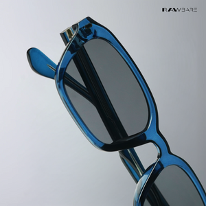Gwalior Glow - Blue Opal Rectangle Sunglasses - RB2625