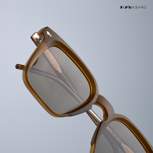Quadra - Brown Polarized Square Sunglasses - RB2428
