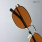 Metal Glint 2.0 - Brown Gold Square Sunglasses - RB2634