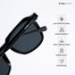 Nova Shades - All Black Square Sunglasses - RB2534