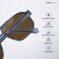 Glare - Denim Walnut Rectangle Sunglasses - RB2325