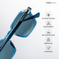 Leh Lucent - Blue Glacier Square Sunglasses - RB2645
