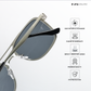 Oxxo - Silver Black Square Aviator Sunglasses - RB2684SB