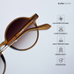 Pondy Palette - Cocoa Dusk Round Sunglasses - RB2551