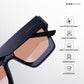 Boxy Bold - Black Tea Square Sunglasses - RB2523