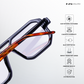 Poly - Holo Black Blue Cut Square Sunglasses - RB2655