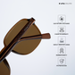 Jaipur Hues - Olive Bark Square Sunglasses - RB2564