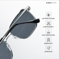 Cinq - Silver Black Square Aviator Sunglasses - RB2681SB