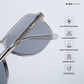 Patiala Drop - Stone Dust Geometric Aviator Sunglasses - RB2542