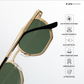 Aeri - Green Gold Hexagon Sunglasses - RB2677GG