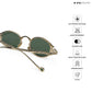 Jaisalmer Glow - Jade Glint Polarized Oval Sunglasses - RB2665